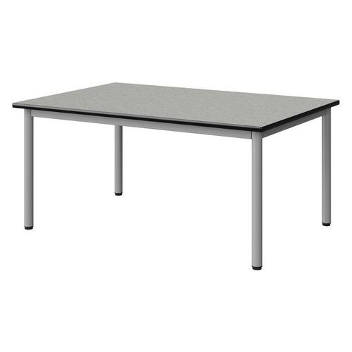 TABLE MALIBU 120X80 T2 4P STRA ISOS GRIS 1400/NOIR GRIS 9006