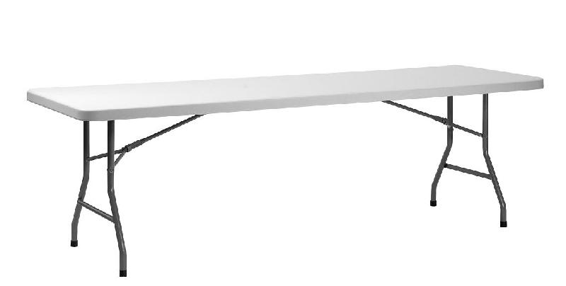Table pliante 240 cm - polyéthylène haute densité - ultra résistante pour usage intensif_0