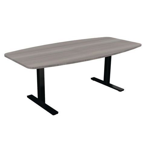 TABLE TONNEAU HAUT.RÉGLABLE ÉLECTR. EVO 200X100 CM CÈDRE/NOIR - BURONOMIC