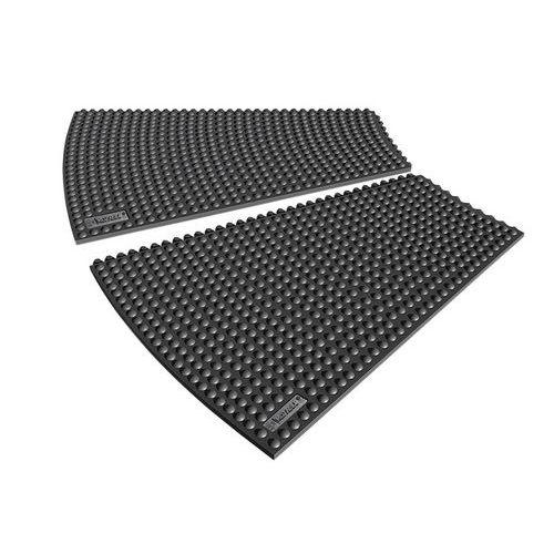 TAPIS ANTIFATIGUE RÉSISTANT COURBÉ NOIR 370X910X13MM - NOTRAX