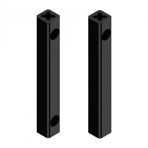 TRINGLE CRÉMONE POMPIER - ALUMINIUM - 1250 MM - NOIR - OMNIIA TIRARD