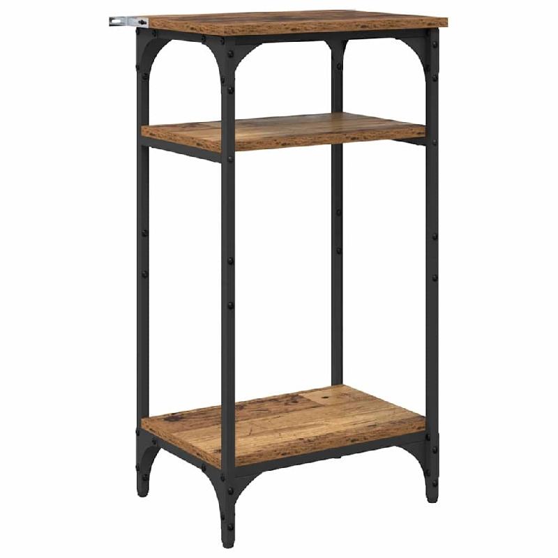 VidaXL Table d'appoint Bois Ancien 40 x 30 x 75 cm Bois d'ingénierie Modèle Aero Élégance Élite - 881174_0