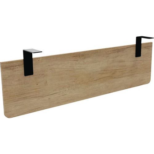 VOILE DE FOND P/ BUREAU LARGEUR 140 CHÊNE VIEILLI EQUERRE NOIRE - BURONOMIC