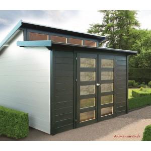 Abri de jardin en bois 28mm, milano - s8246+sans plancher_0