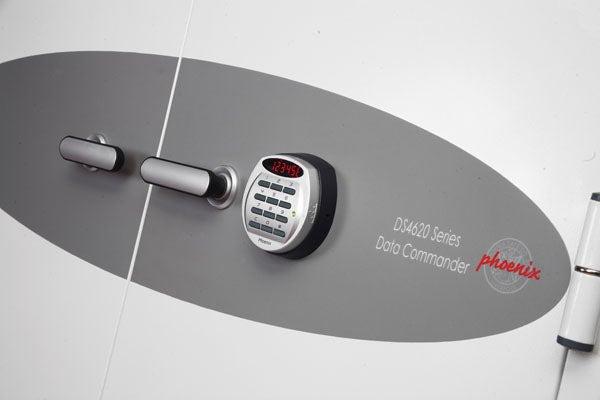 Armoire forte ignifuge 2 H - 2 étagères 5 plateaux multimedia - PHOENIX DATA COMMANDER DS4623 - serrure électronique_0