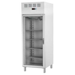 Armoire frigorifique 1 porte en verre 530x650 gn 2/1 o 400x600 - 700x820x2010 mm - 240 W 230/1V - 76399509 Eurast - gris inox 76399509_0