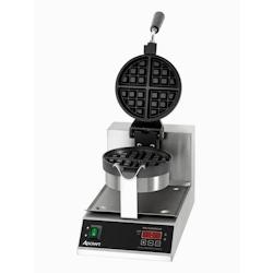 Bartscher Gaufrier inox rotatif simple gaufre de Bruxelles (Ø)170 x (H) 35 mm, 1000 W, 220 V - MONO - argenté inox 370164_0