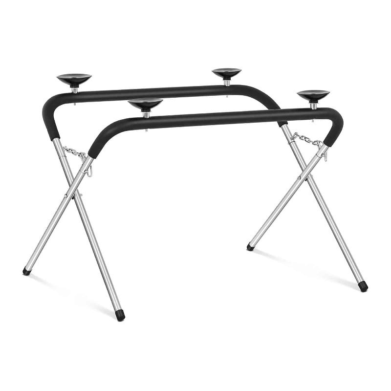Chevalet support pour pare-brises avec ventouses - 300 kg - Réglable et pliable - Modèle 14_0006346_0