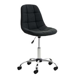 CLP Chaise de bureau Emil tissu Noir - noir textile 192405301_0