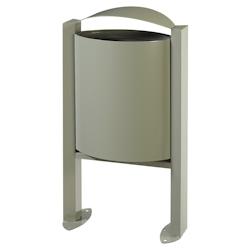 Rossignol - Corbeille sur pied 40L ARKEA - gris ciment - gris acier 56305_0