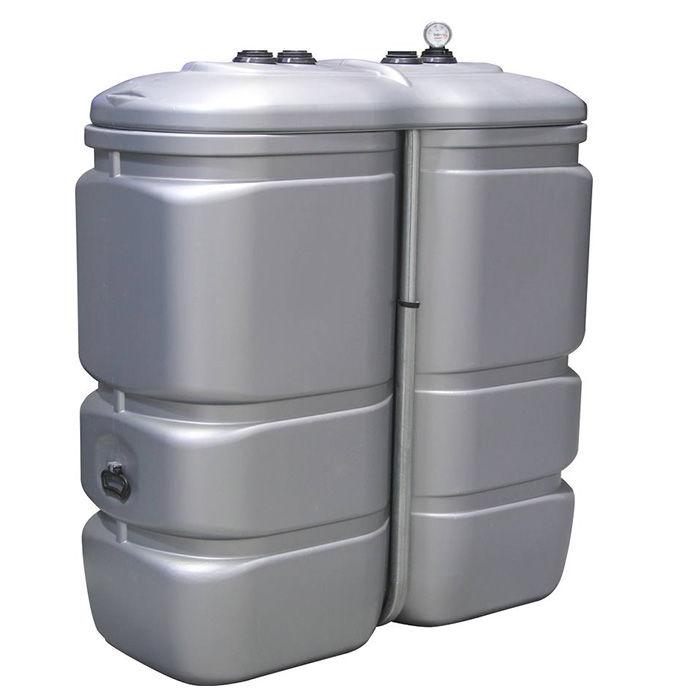 Cuve de stockage gasoil PEHD 1000L double paroi - détecteur de fuite, jauge et évent - 11576851_0