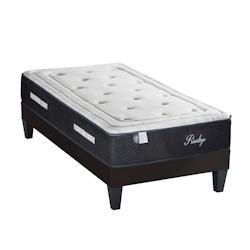 Ensemble  Matelas Ressorts ensachés + Sommier Bois 90x200 cm PRIVILEGE BELLECOUR - blanc 4VP.PV.K15.0920_0