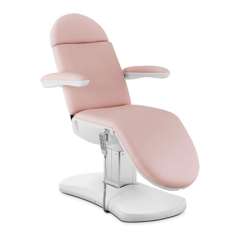 Fauteuil esthétique rose et blanc - capacité de charge 150 kg - réglable hydrauliquement - dimensions max. 190 cm - modèle 14_0007789_0