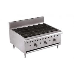 Grill Pierre de Lave Professionnel   Gaz          Acier inoxydable 915x800x590mm COMBISTEEL - inox 0641094812850_0