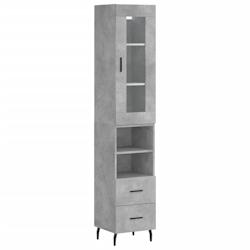 Helloshop26 - Buffet bahut commode armoire meuble de rangement organisateur cuisine salle de séjour salon haut 34,5 x 34 x 180 cm 02_0034281 - 300021_0