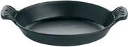 MATFER - PLAT OVAL FONTE ÉMAILLÉE NOIR D.250 MM - 071083