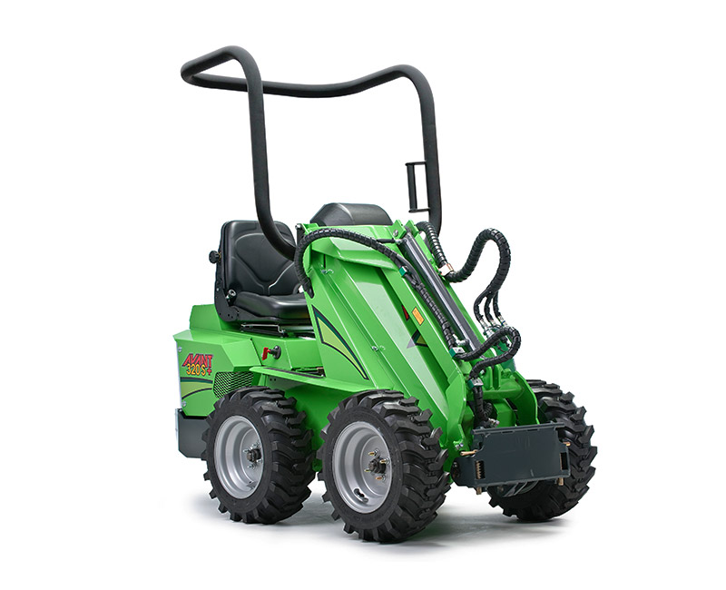 Mini-chargeuse Avant Tecno Série 300 - 0.7T - largeur 79 cm - traction hydraulique 4 roues_0