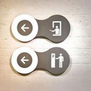 Panneau directionnel - Foshan Nanhai Guose - Signalétique guidage toilettes et orientation_0