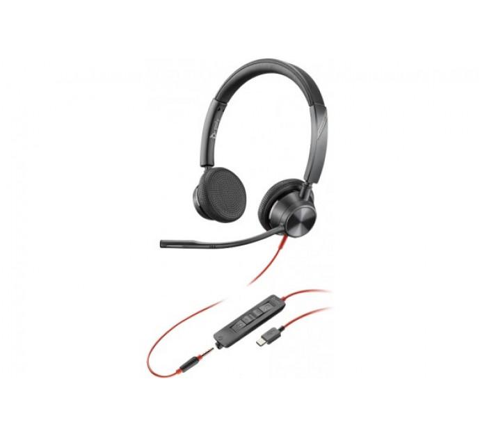 Poly BlackWire BW3325-M - Casque USB-C + Jack - 2 écouteurs - Réf. 463328_0