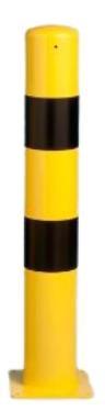 Poteau de protection fixe - Ø 89, Ø 159 ou Ø 273 mm - Hauteur 900 à 1500 mm - Platine 180 x 180 mm ou 400 x 400 mm_0