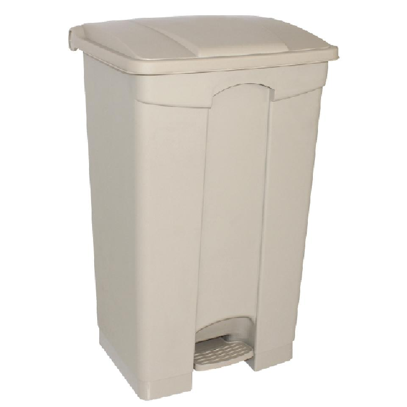 Poubelle à pédale 87 litres - polypropylène - couvercle hermétique - mains libres_0