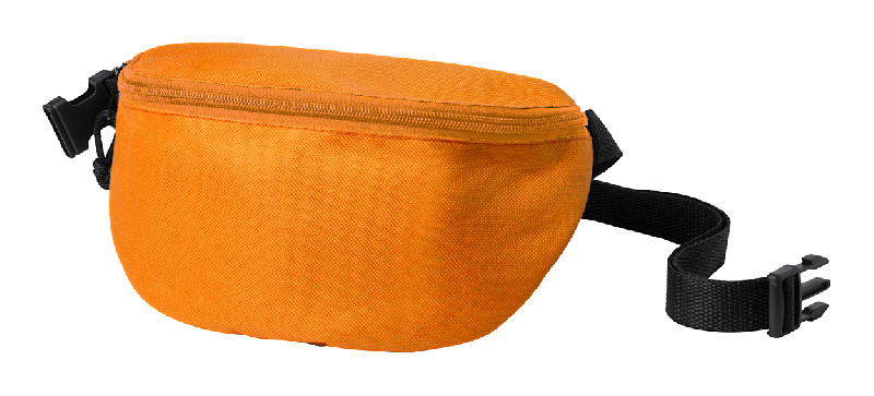 Sac banane zippé - Polyester 600D - Couleur orange - Poids 88g_0