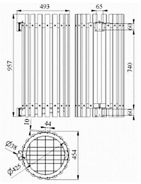 Support de sac poubelle avec entourage en bois - Vigipirate - Pour sacs de 30 à 110L - Fixation au sol_0