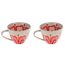 Tasse à thé Debbie x2 -  Multicolore Rond Grès Amadeus 15x11.5 cm - multicolore Grès 3520071965604_0