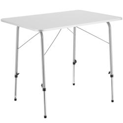 TecTake GmbH tectake Table pliante hauteur ajustable  gris - 402173 - argenté Bois manufacturé 402173_0