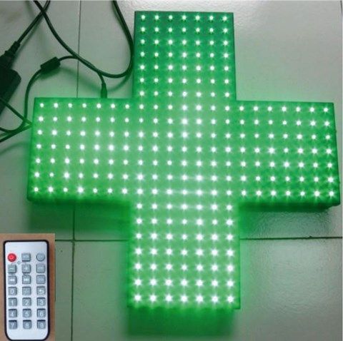 2-015 - Enseigne pharmacie LED - Le Coq - 50x50 cm - Haute luminosité et étanchéité_0