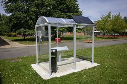 Abri fumeur métallique VISION_1