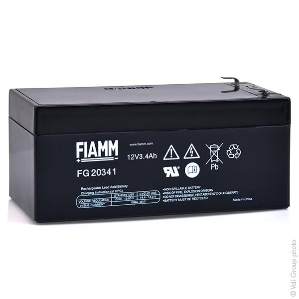 BATTERIE PLOMB AGM FIAMM FG20341 12V 3.4AH F4.8_0