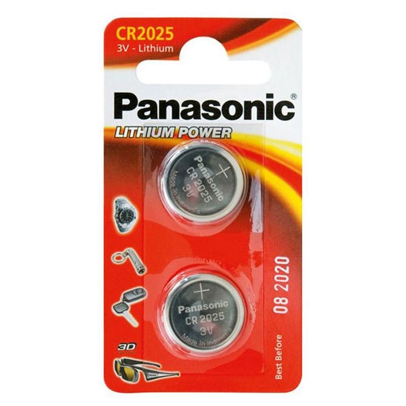 Blister de 2 piles CR2025 lithium Panasonic - 3V_0
