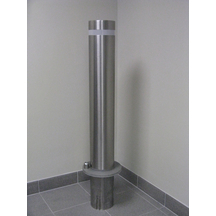 Borne inox amovible - ø 140 mm - 500 mm de hauteur - sécurité et protection urbaine_0