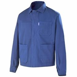 Cepovett - Veste de travail 100% coton ESSENTIELS Bleu Taille L - L bleu 3184378555342_0