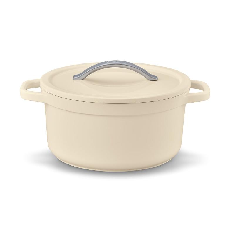 Cocotte ronde beige 24 cm 4.5 L -  450 cl Ovale Aluminium Beka 31x26.5 cm - beige aluminium 3458160006641_0