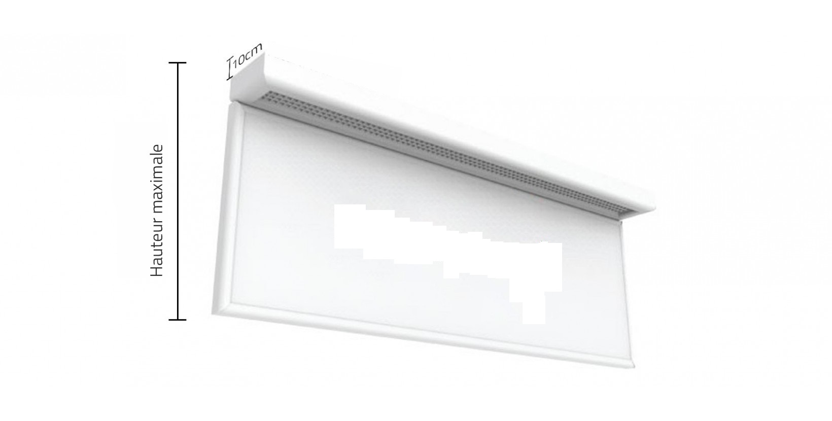 Enseigne caisson lumineux LED avec vinyle sur plexiglas et support dibond 3mm_0