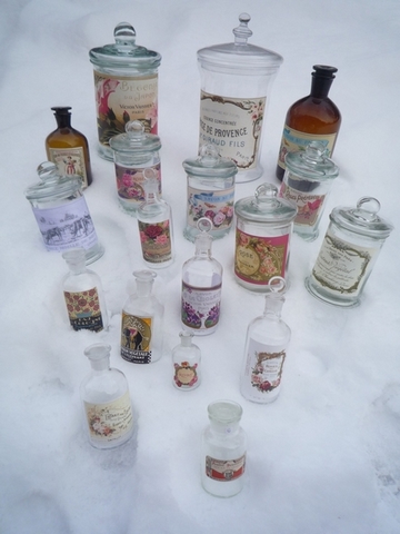 Flacons décoratifs pour cuisine et salle de bains_0