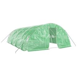 Helloshop26 - Serre tente abri plante fleur légumes avec cadre en acier 40 m² 8 x 5 x 2,3 m vert 02_0044590 - 3000220264654_0
