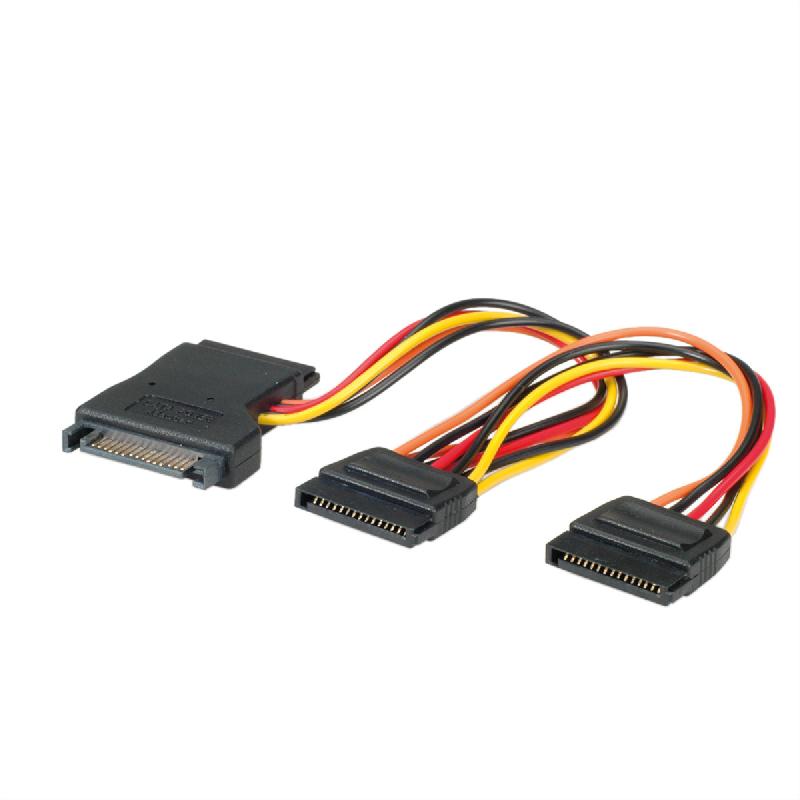 ROLINE Câble adaptateur en Y, S-ATA / 3x S-ATA, 0,3 m_0