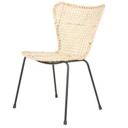 ROTIN DESIGN chaise LOANE rotin - 87 x 52 x 62 cm - 3760239965453_0
