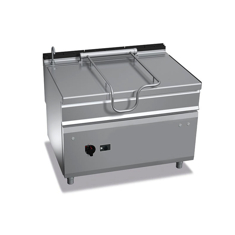 Sauteuse professionnelle à gaz 120 litres - Référence GBB199M - Fabrication européenne - Acier inox AISI 304 et 316_0