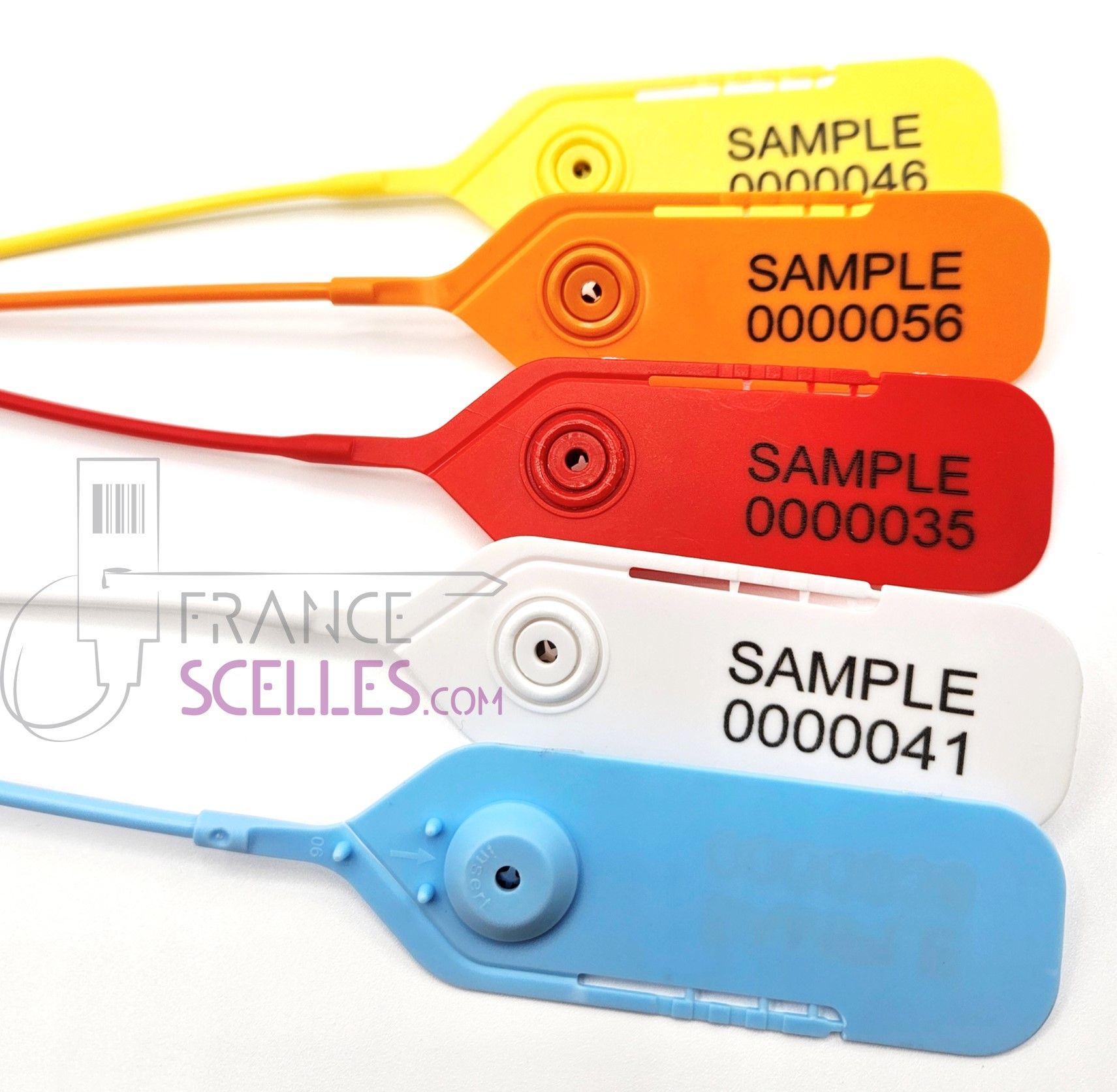 Scellé de sécurité plastique Grande longueur -  GARANTIS 5 - ouverture manuelle - polypropylène - longueur 540 mm - numérotation consécutive_0