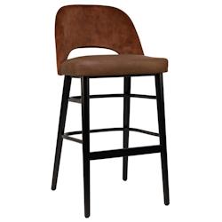 Tabouret  De Bar SVEN Marron Euro Mobilier Chr - marron textile 3760380010880_0