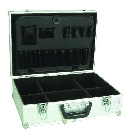 Valise de rangement argentée en aluminium - SODISE | 10513_0