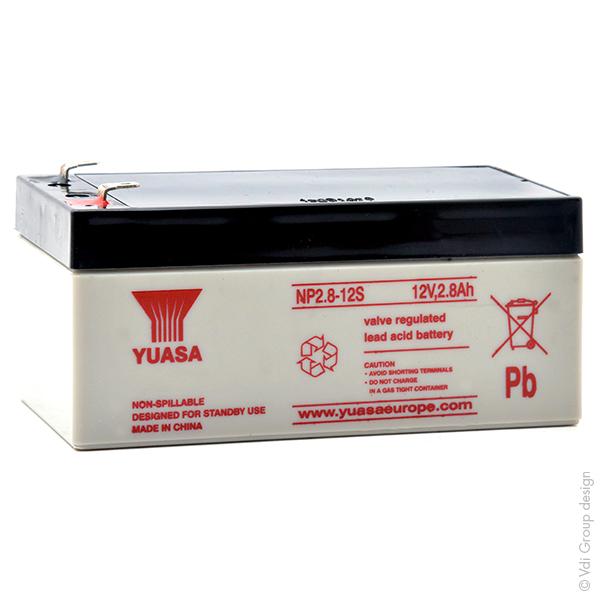 BATTERIE PLOMB AGM YUASA NP2.8-12 12V 2.8AH F4.8_0