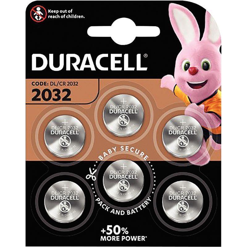 Blister de 6 piles lithium 3V CR2032 DURACELL - énergie longue durée garantie - 0% de mercure_0
