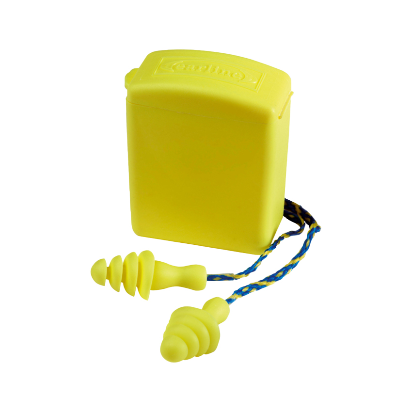 Bouchons anti-bruit réutilisable en élastomère, cordon avec étui individuel (30dB) PABR10 - Réf. MO30213 - Coverguard_0