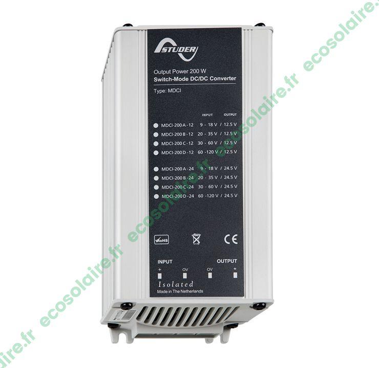 Convertisseur de tension Steca MDCI200 - 200W - 30-60V vers 24V_0