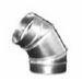 Coudes 60° en acier galvanisé - Pour hottes professionnelles - Diamètre de 250mm à 400mm_0